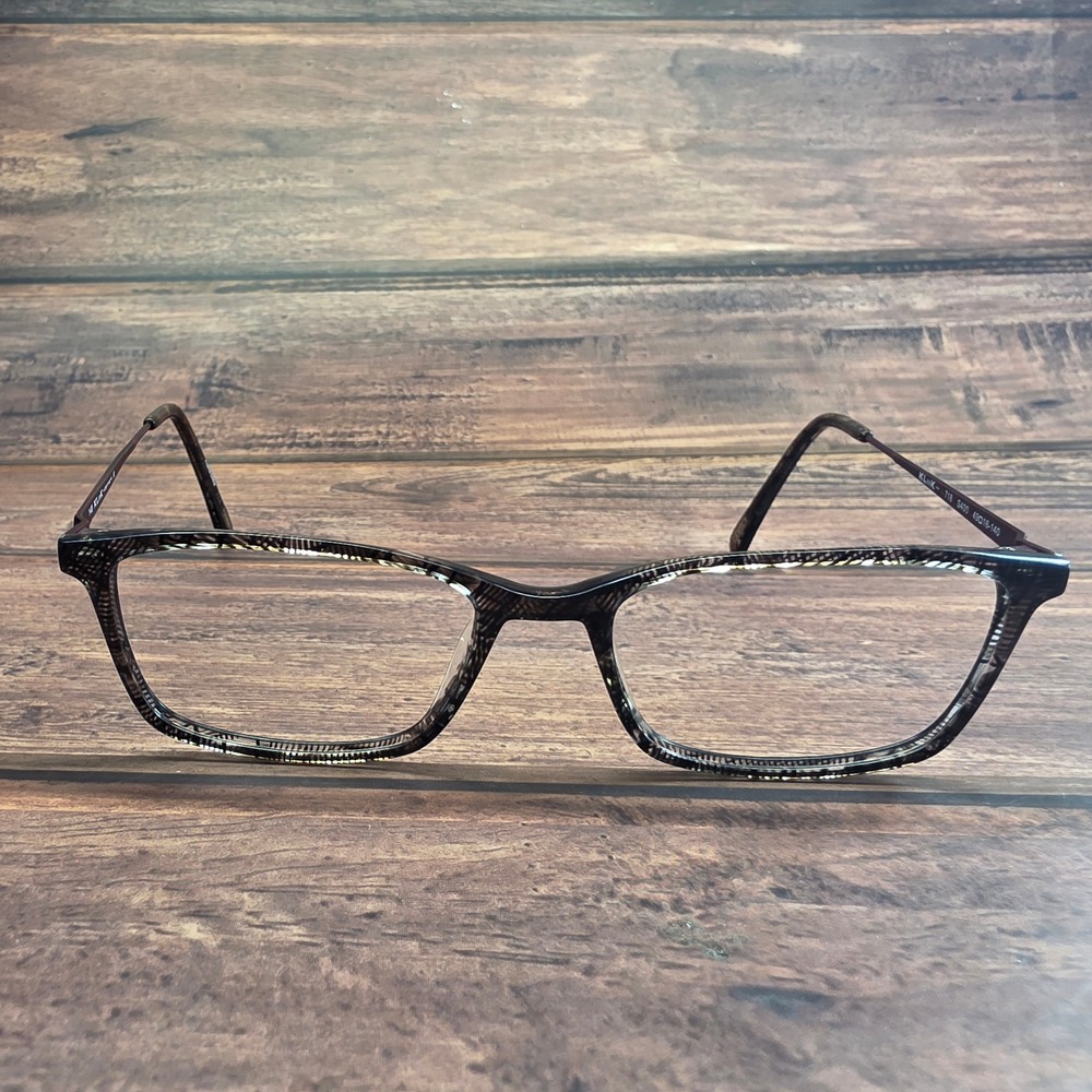 Kliik Denmark 718 S400 Grey Pattern Eyeglass Frames 49-16-140